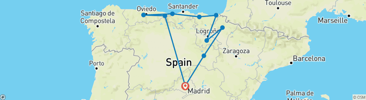 Imagen de un mapa que muestra la ruta del circuito