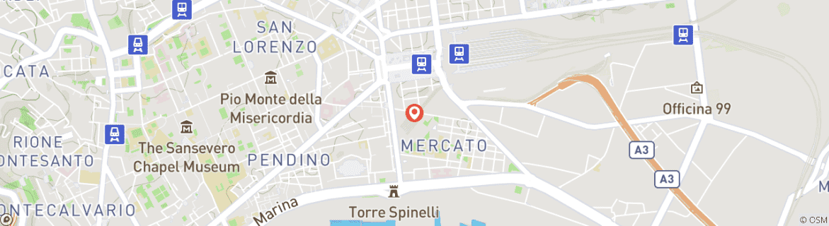 Carte du circuit Marchés de Noël à Naples 2025