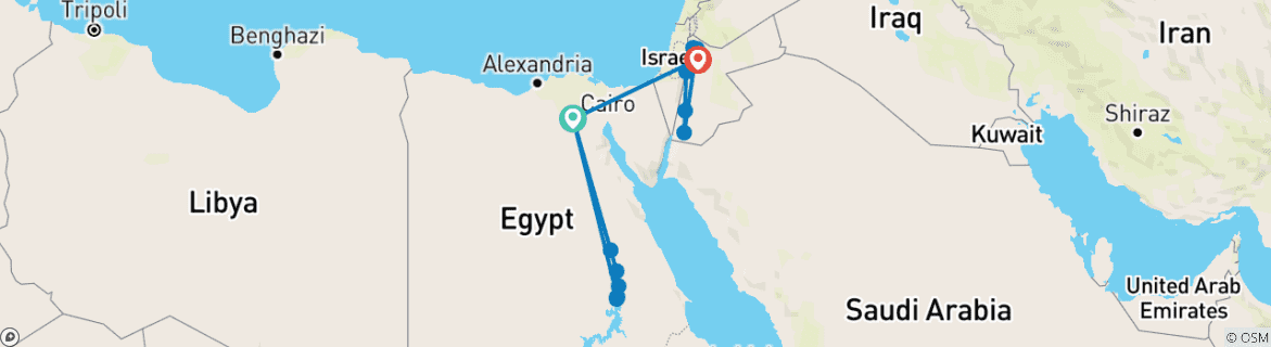 Imagen de un mapa que muestra la ruta del circuito