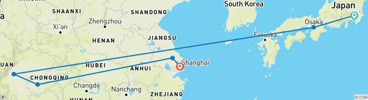 Imagen de un mapa que muestra la ruta del circuito
