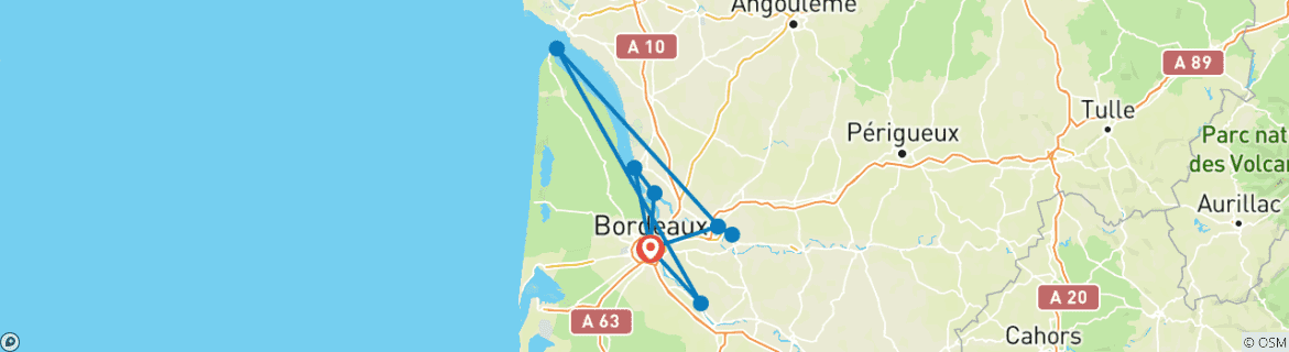 Imagen de un mapa que muestra la ruta del circuito