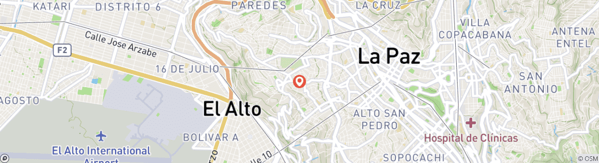 Karte von La Paz Stadt & Kultur erleben