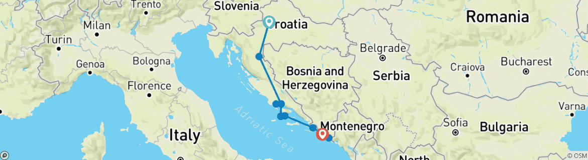 Imagen de un mapa que muestra la ruta del circuito