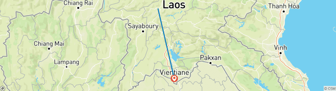 Image d'une carte montrant l'itinéraire du circuit