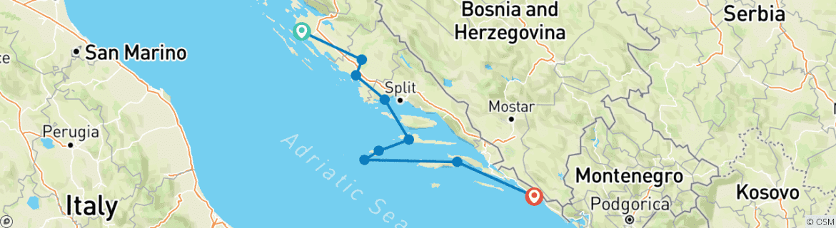 Imagen de un mapa que muestra la ruta del circuito