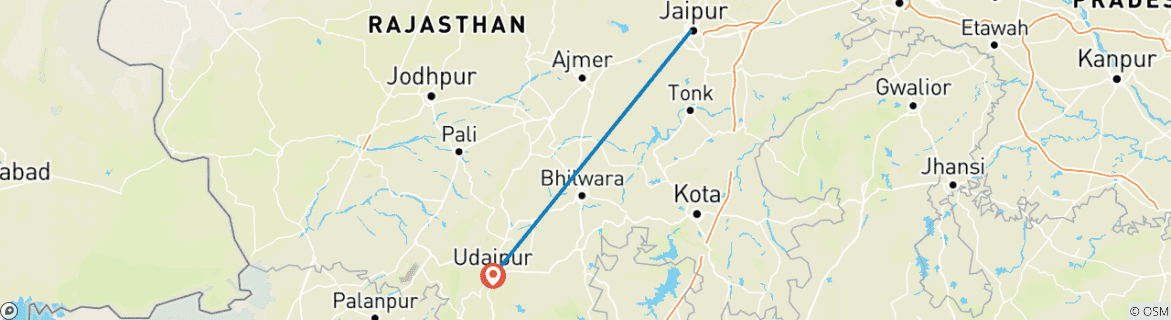 Imagen de un mapa que muestra la ruta del circuito
