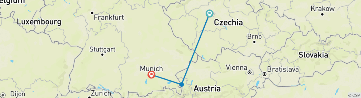 Imagen de un mapa que muestra la ruta del circuito