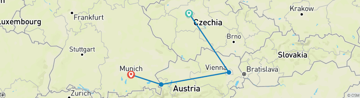 Imagen de un mapa que muestra la ruta del circuito