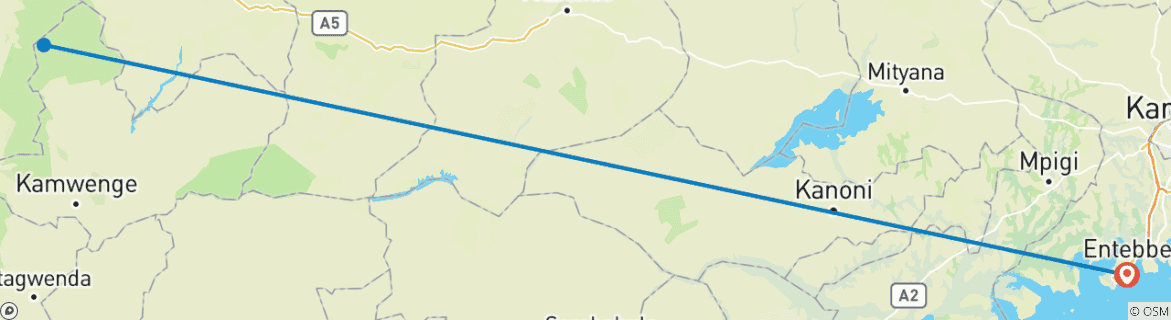 Image d'une carte montrant l'itinéraire du circuit