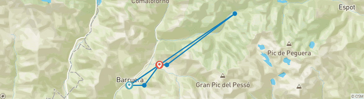 Imagen de un mapa que muestra la ruta del circuito