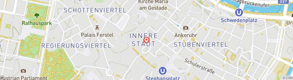 Karte von Wien Sternfahrt - Das Beste von Wien (6 Tage)