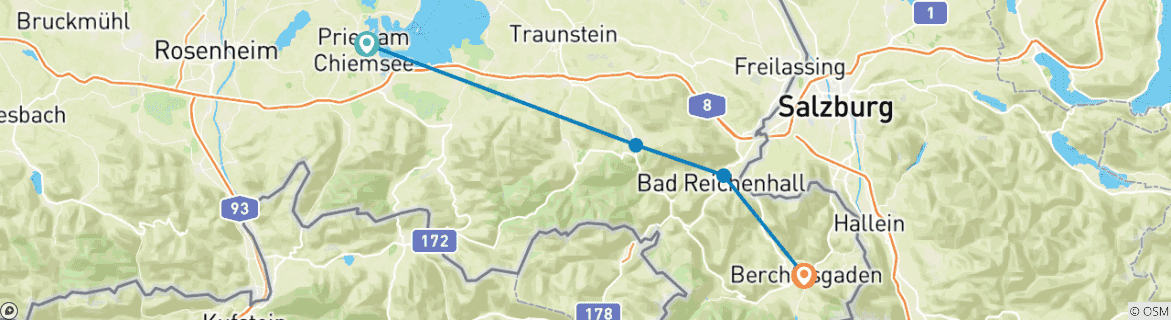 Imagen de un mapa que muestra la ruta del circuito