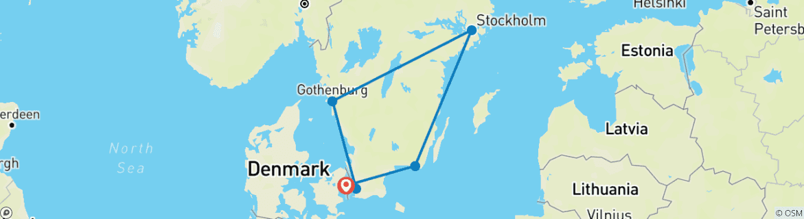 Imagen de un mapa que muestra la ruta del circuito