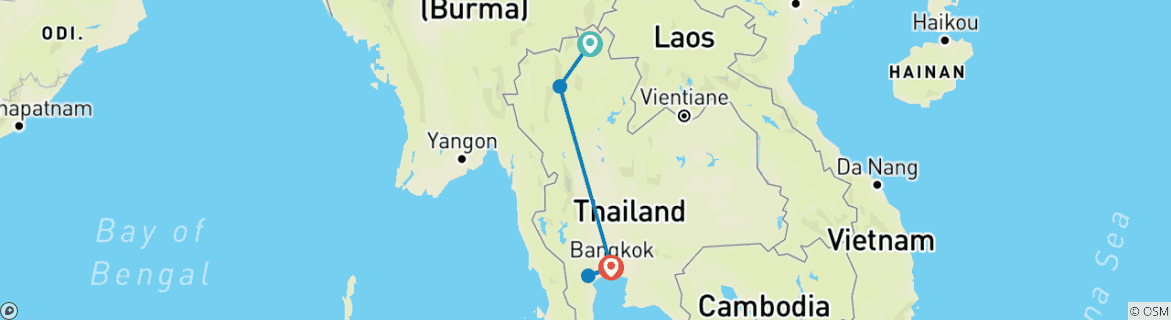 Imagen de un mapa que muestra la ruta del circuito