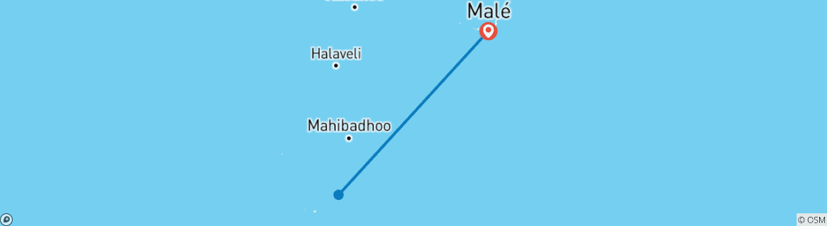 Image d'une carte montrant l'itinéraire du circuit