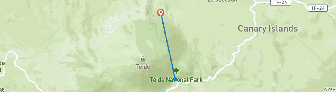 Image d'une carte montrant l'itinéraire du circuit