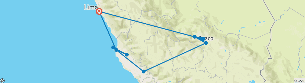 Imagen de un mapa que muestra la ruta del circuito