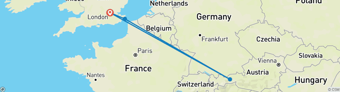 Imagen de un mapa que muestra la ruta del circuito