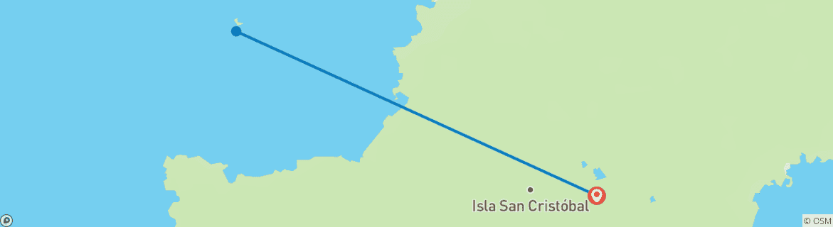 Foto van een kaart met de route van de rondreis