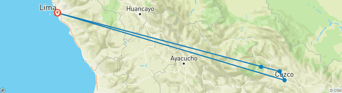 Imagen de un mapa que muestra la ruta del circuito