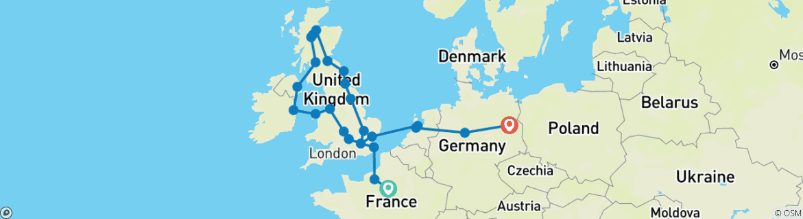 Carte du circuit Anneau de l'Atlantique et Berlin