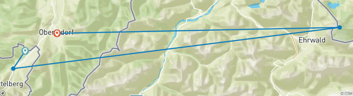 Karte von Ausbildung Klettersteige im Allgäu (3 Tage)
