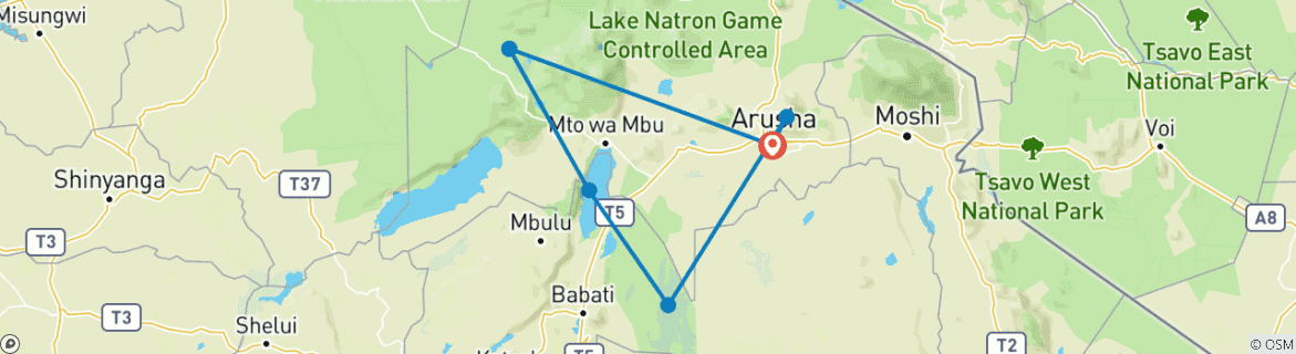Imagen de un mapa que muestra la ruta del circuito