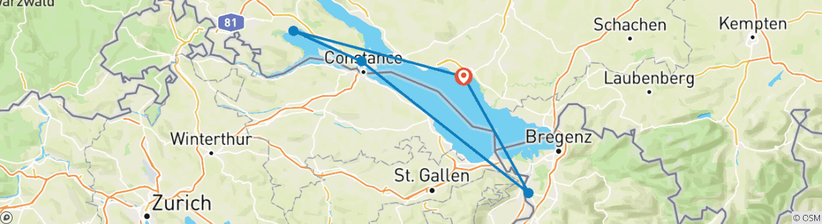 Imagen de un mapa que muestra la ruta del circuito