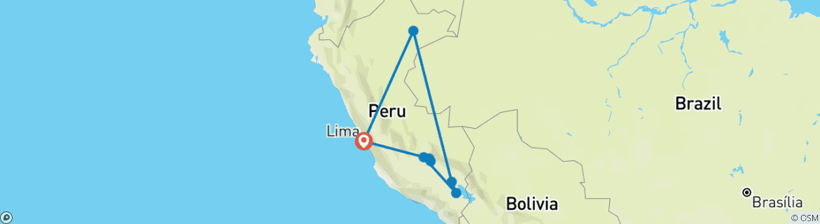 Imagen de un mapa que muestra la ruta del circuito