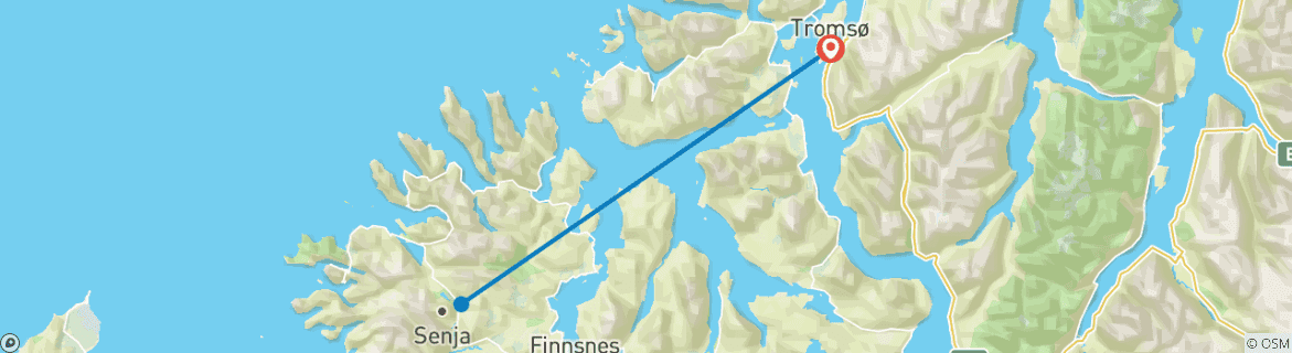 Image d'une carte montrant l'itinéraire du circuit