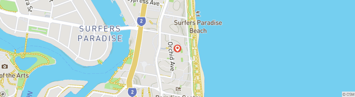 Carte du circuit Gold Coast 6 jours : Charmes côtiers et aventures aériennes