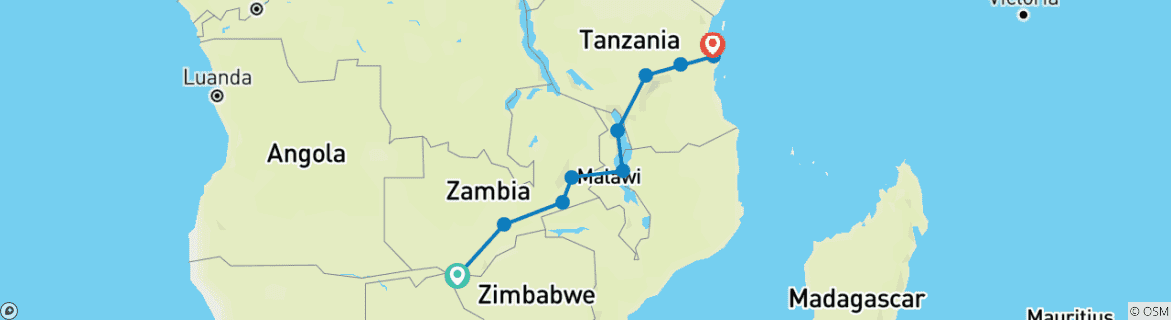 Imagen de un mapa que muestra la ruta del circuito