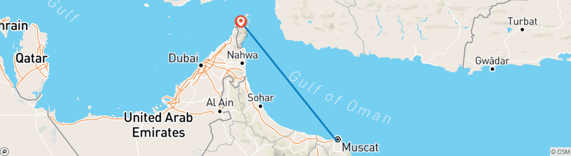 Imagen de un mapa que muestra la ruta del circuito