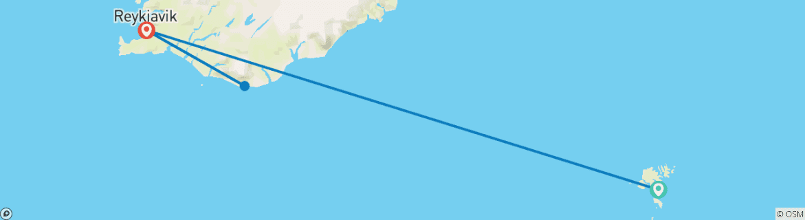 Image d'une carte montrant l'itinéraire du circuit