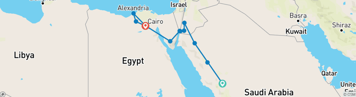Imagen de un mapa que muestra la ruta del circuito
