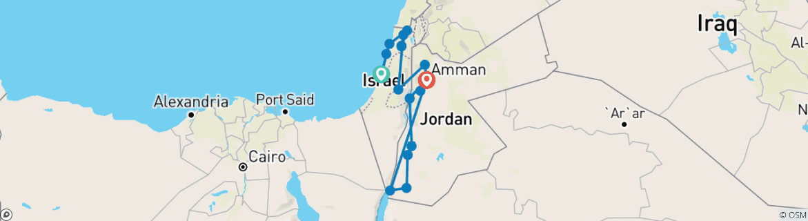 Imagen de un mapa que muestra la ruta del circuito