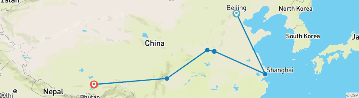 Imagen de un mapa que muestra la ruta del circuito