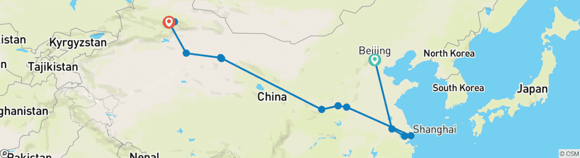 Imagen de un mapa que muestra la ruta del circuito