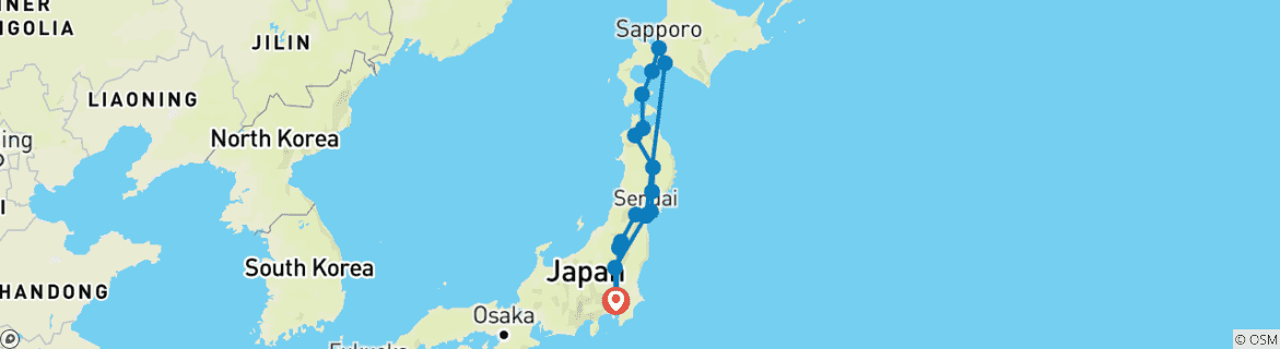 Imagen de un mapa que muestra la ruta del circuito