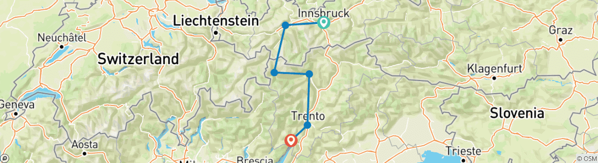 Imagen de un mapa que muestra la ruta del circuito