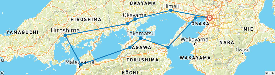 Imagen de un mapa que muestra la ruta del circuito