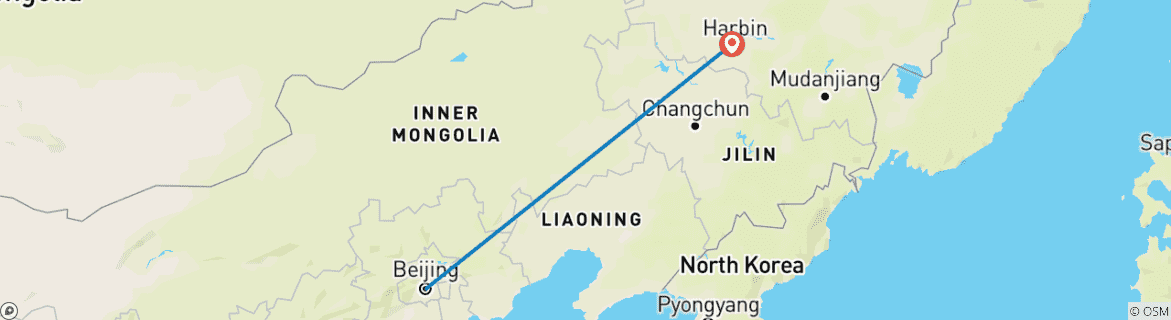 Foto van een kaart met de route van de rondreis