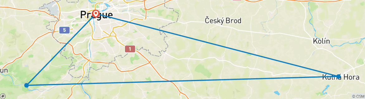 Carte du circuit Aventure familiale dans la Prague médiévale - 7 nuits