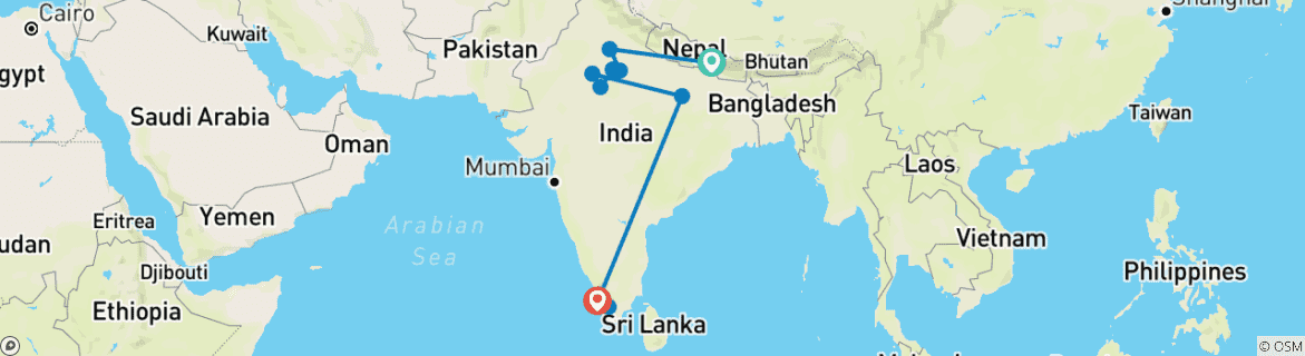 Imagen de un mapa que muestra la ruta del circuito