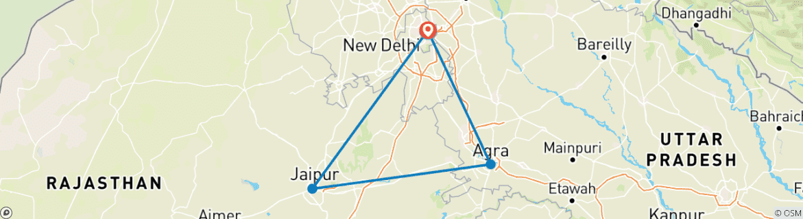Imagen de un mapa que muestra la ruta del circuito