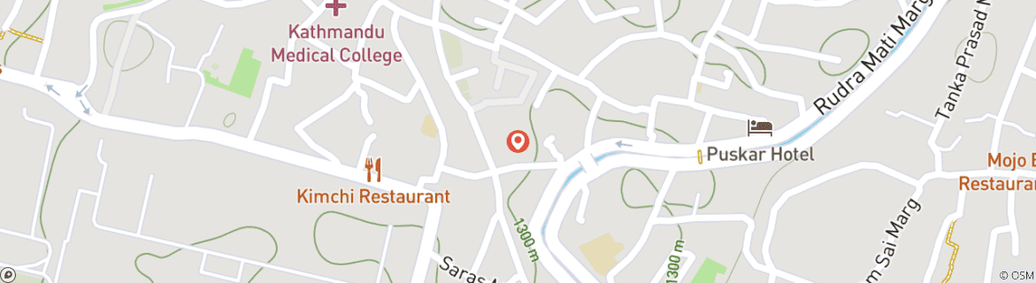 Foto van een kaart met de route van de rondreis