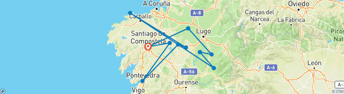 Imagen de un mapa que muestra la ruta del circuito