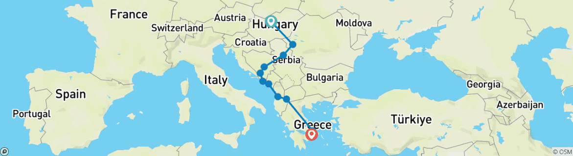 Imagen de un mapa que muestra la ruta del circuito