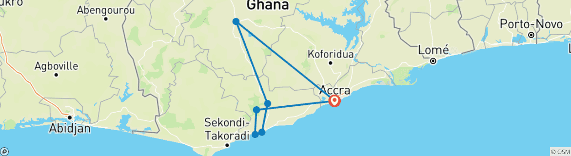 Imagen de un mapa que muestra la ruta del circuito