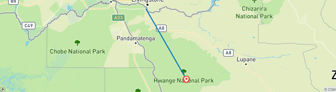 Imagen de un mapa que muestra la ruta del circuito